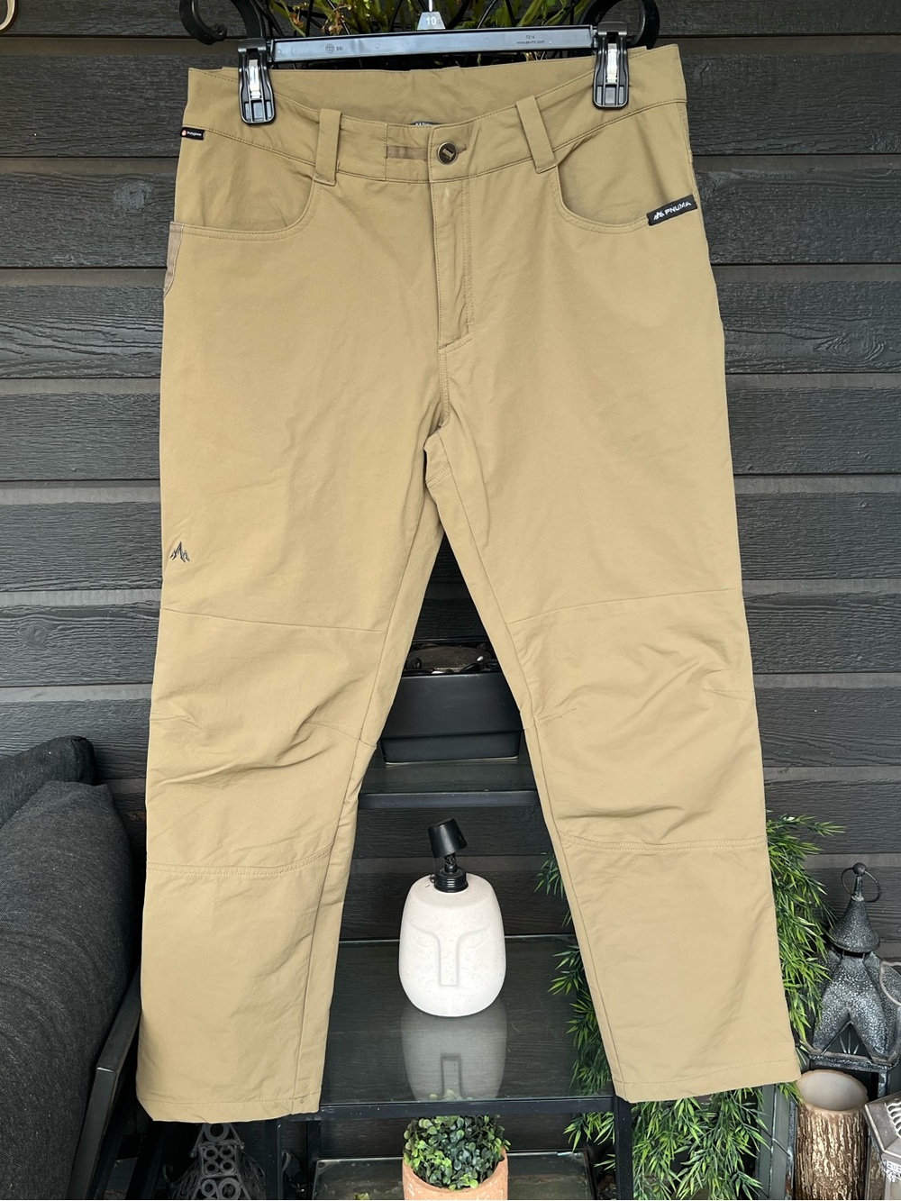 Pnuma Outdoors Pathfinder Pant Dark Tan, 4-Way Stretch, 4 Pockets 36x32